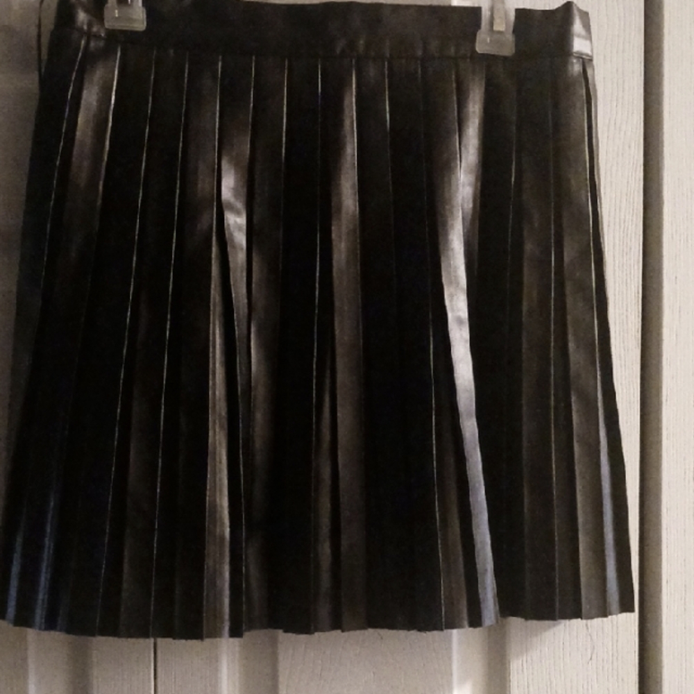 Black Pleated Skirt
